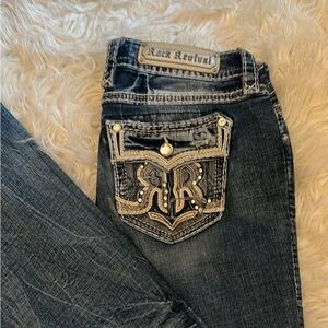 Rock Revival Dark Blue Boot Cut Jeans